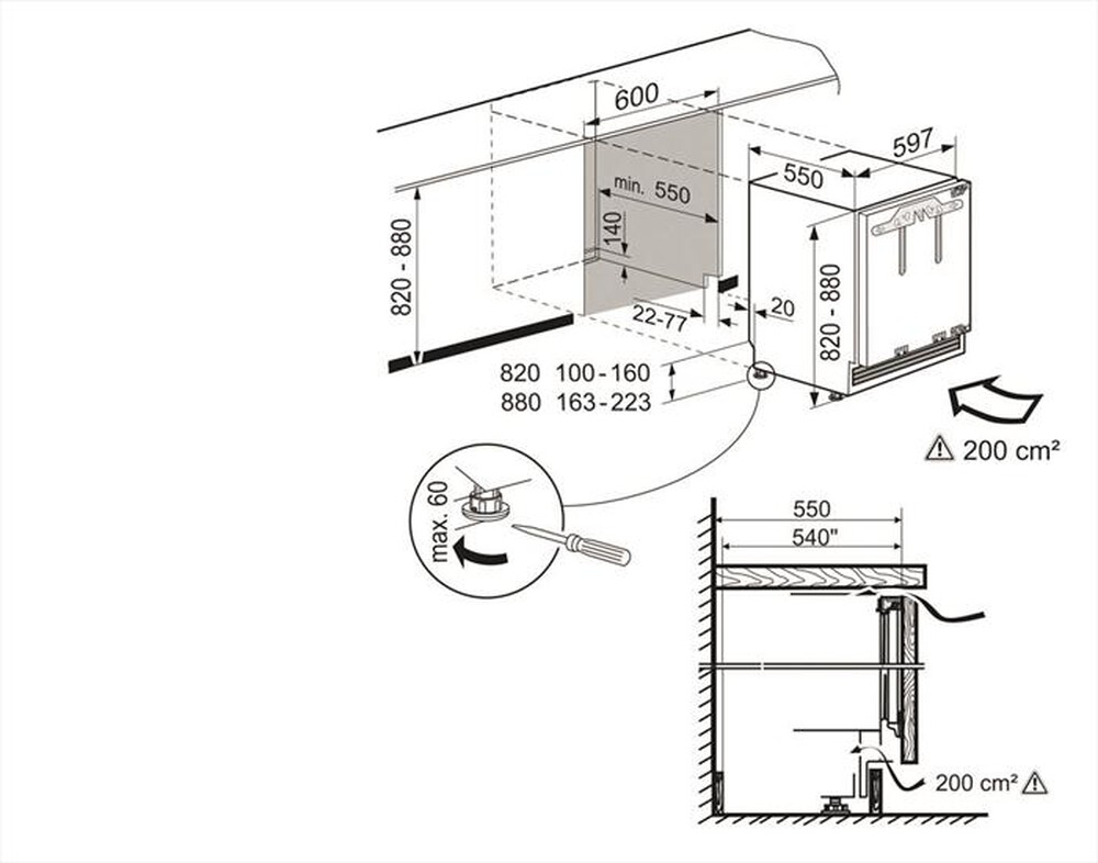 Immagine del prodotto LIEBHERR - Congelatore incasso SUIG 1514-21 Classe E 98 lt