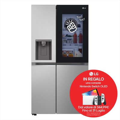 LG - Frigorifero side by side GSGV80PYLD Classe D 635L-Silver