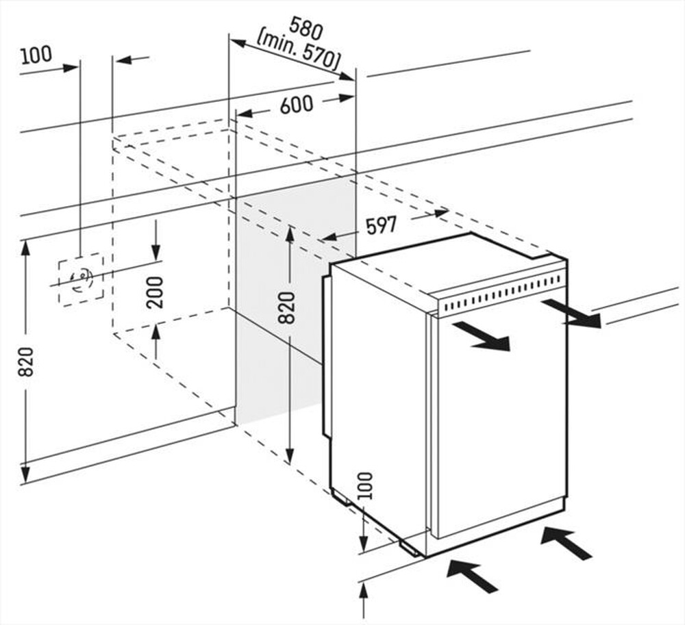 Immagine del prodotto LIEBHERR - Frigorifero sotto-tavolo UK 1720-25 Classe F