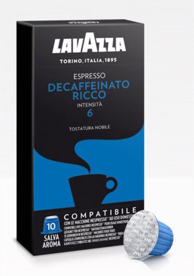 LAVAZZA - Decaffeinato Ricco - Comp. NESPRESSO 10 Caps