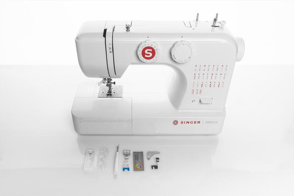 "SINGER - Macchina da cucire SM024RD-bianco"