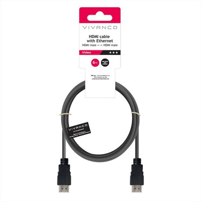 SBS - High Speed HDMI cavo with Ethernet-Nero