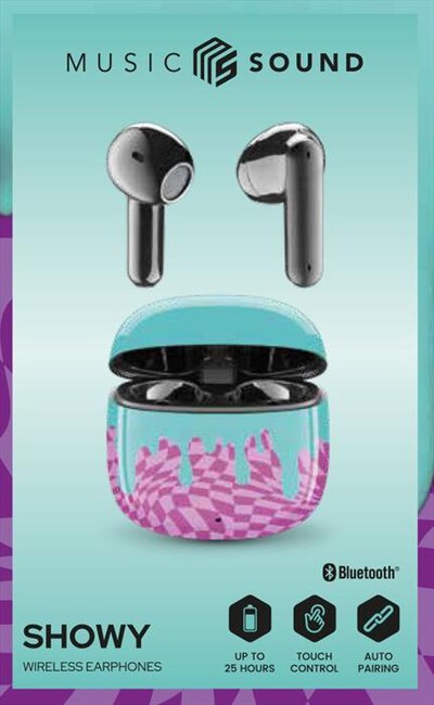 CELLULARLINE - Auricolari Bluetooth TWS SHOWY-Multicolore