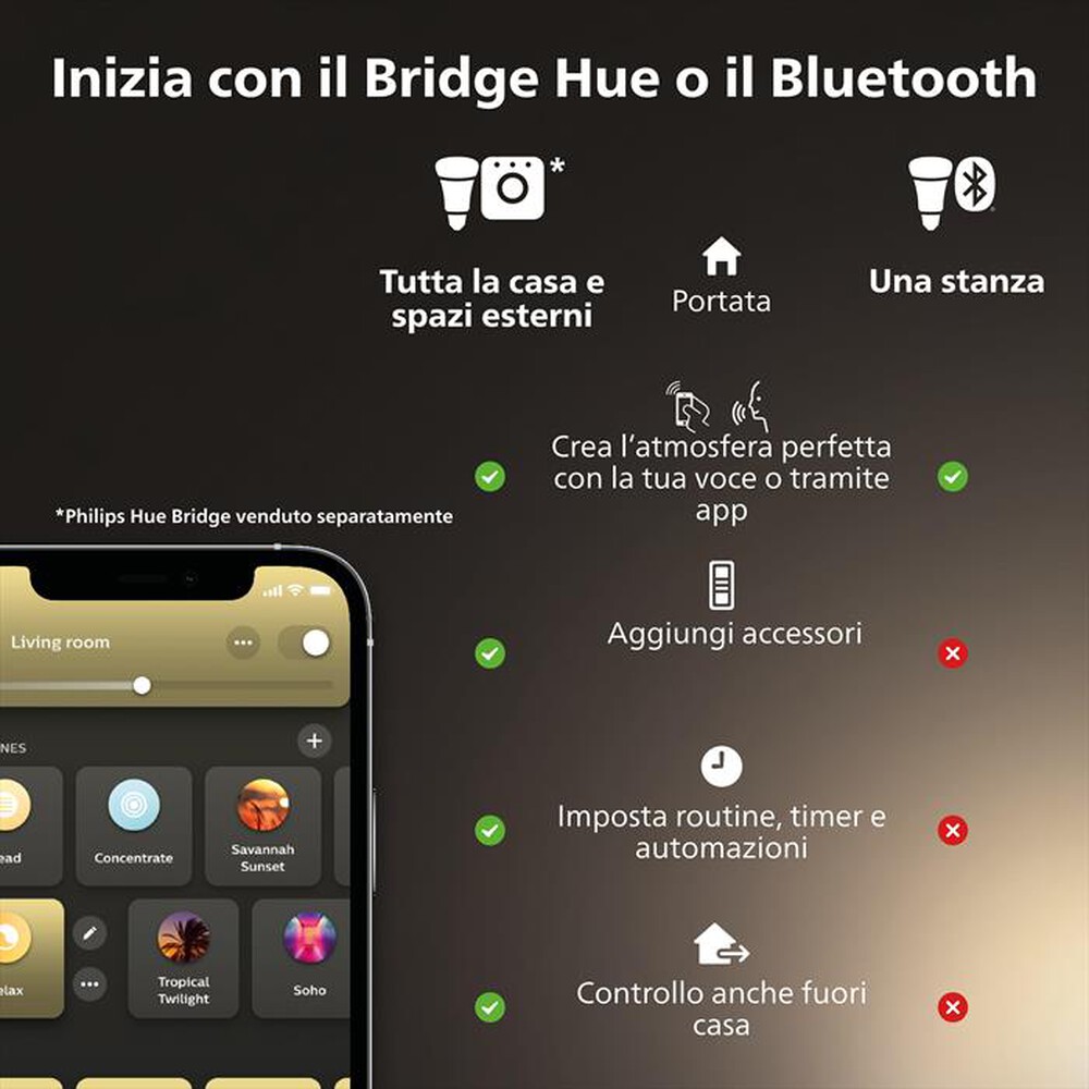 "PHILIPS - HUE FESTAVIA STRINGA LUCI COLOR 250LEDS 20M-Multicolore"