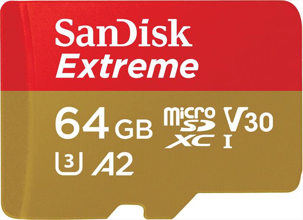 "SANDISK - MICROSD EXTREME ACTION A2 64GB PER ACTION CAMERA - "