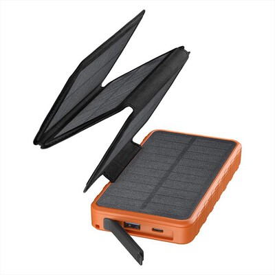 CELLULARLINE - POWER BANK SOLAR PRO 4 PANNELLI SOLARI ETFE 1.5W-Arancione