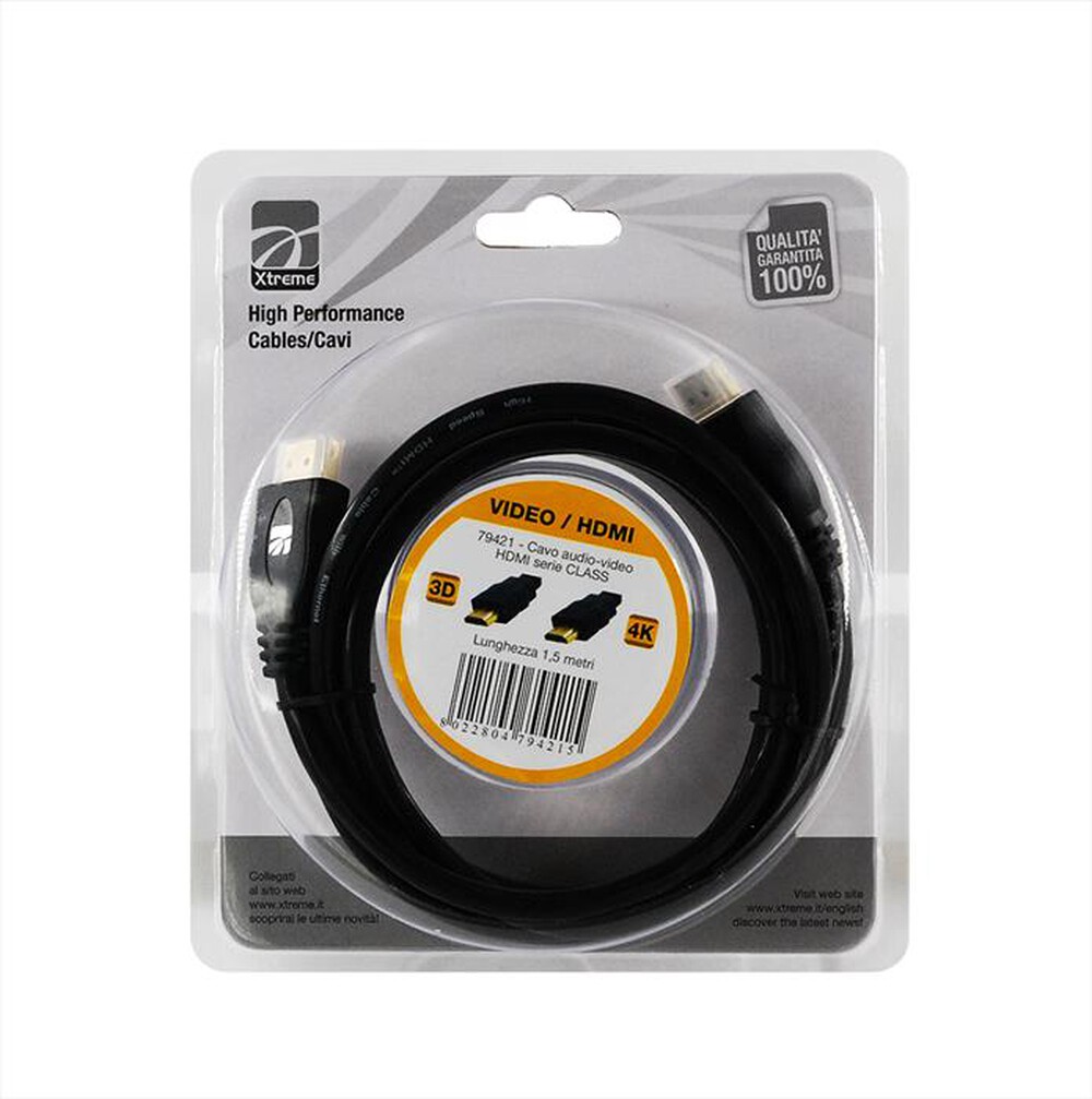 Immagine del prodotto XTREME - CAVO AUDIO-VIDEO HDMI-NERO