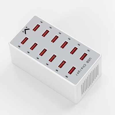 MAJESTIC - Caricatore USB a 12 porte AUSB 12-NERO