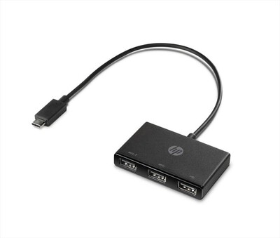 HP - USB-C TO USB-A HUB-Nero