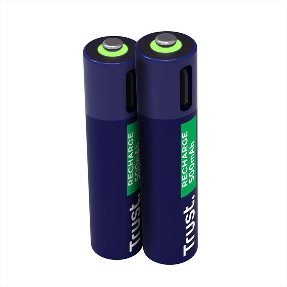 "TRUST - USB-C RECHARGEABLE BATTERIES 2P - AAA-Black"