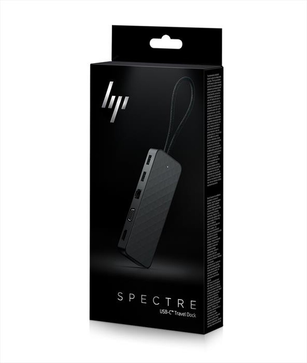 "HP - HP SPECTRE USB-C™ TRAVEL DOCK-Nero"