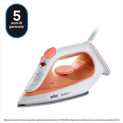 BRAUN - FERRO A VAPORE TEXSTYLE 1 SI1009OR-Arancione