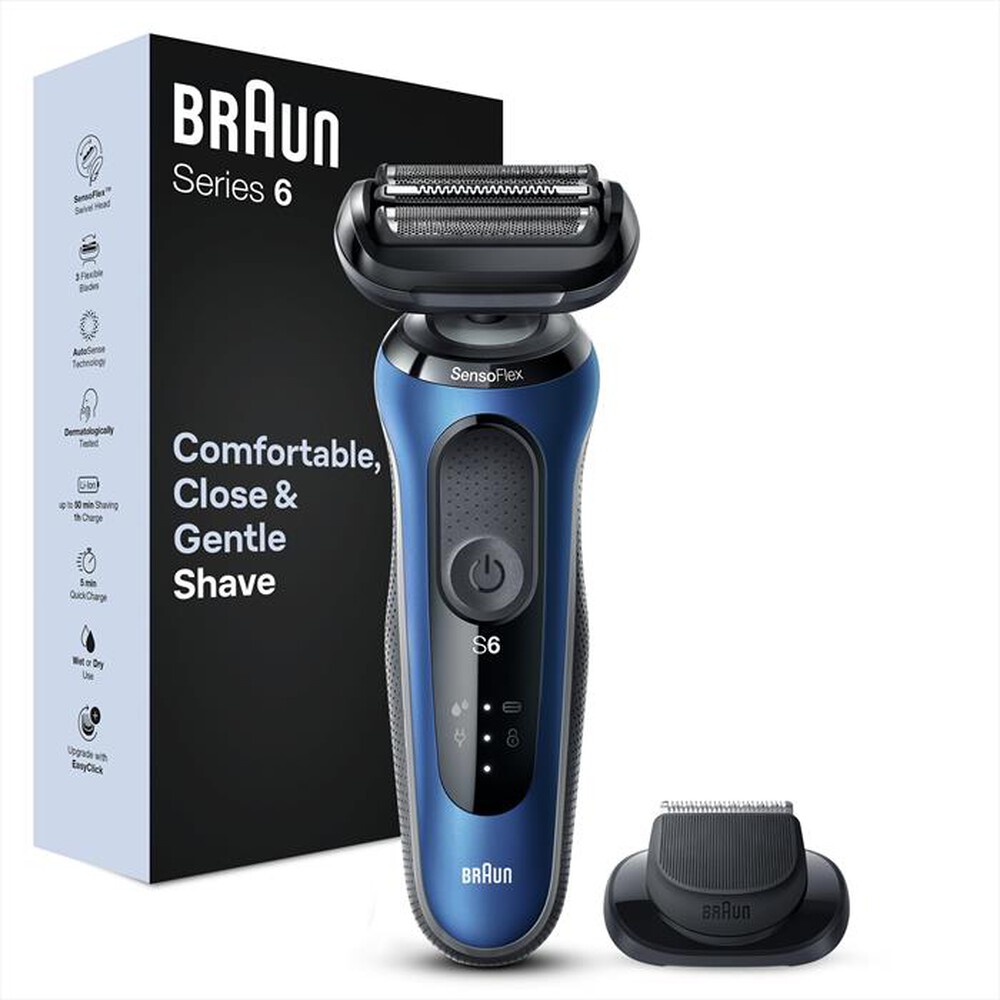 "BRAUN - Rasoio SERIES 6 61-B1200S-BLU"