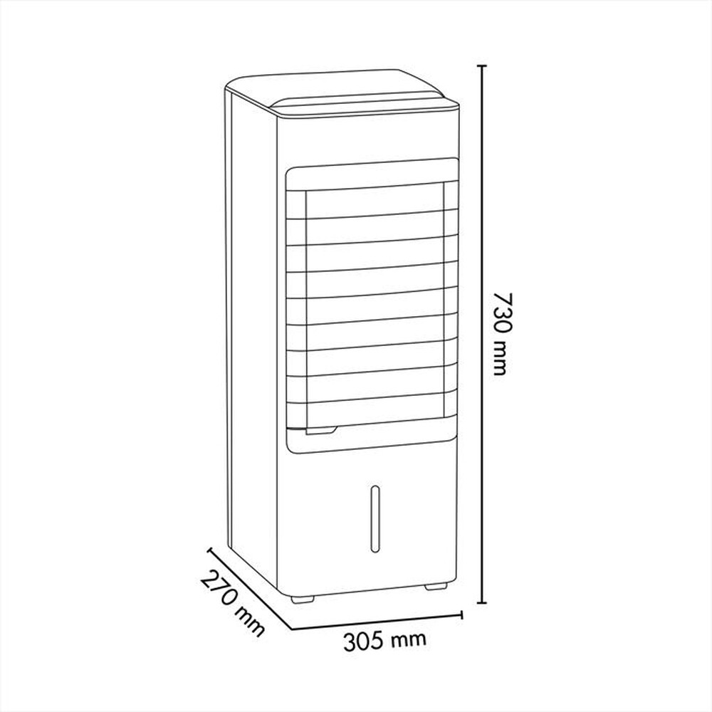 "ARGO - Ventilatore portatile POLIFEMO KIRK-Bianco"