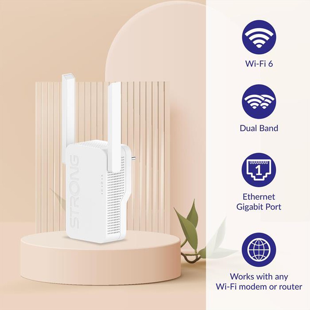 "STRONG - Range extender REPEATERAX3000-bianco"