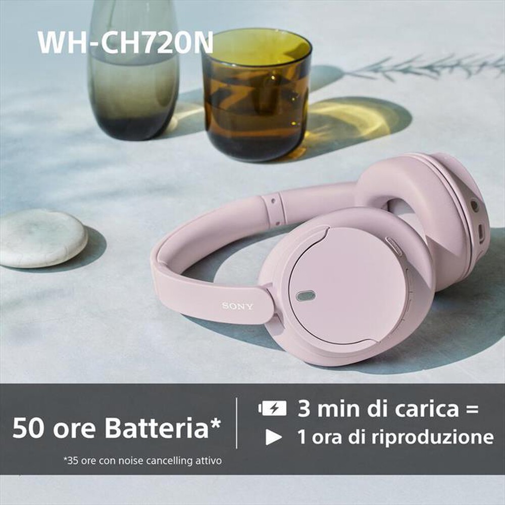 "SONY - Cuffie Bluetooth wireless WHCH720NP.CE7-Rosa"