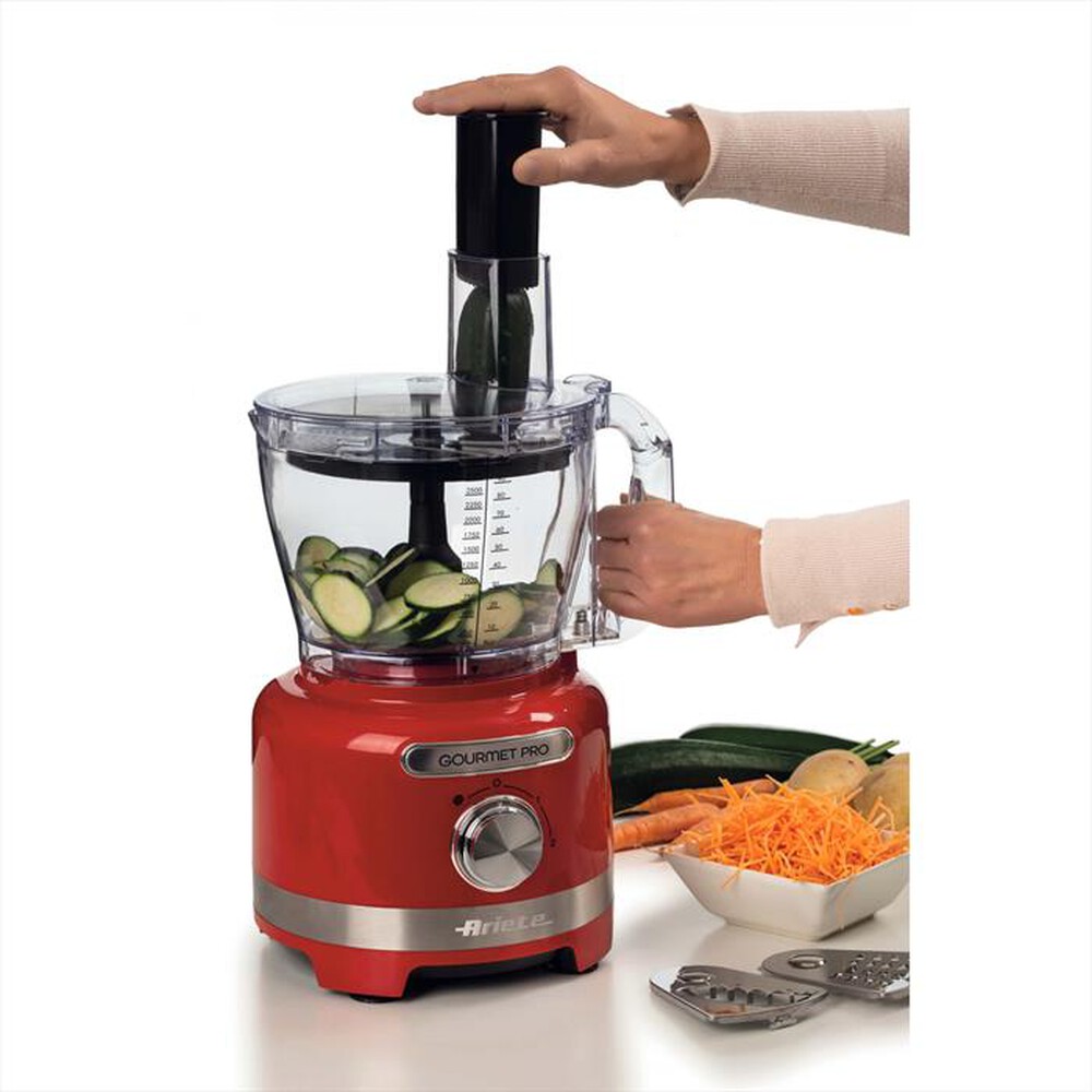 "ARIETE - Kitchen machine 1782 MODERNA GOURMET PRO 3L-Rosso"