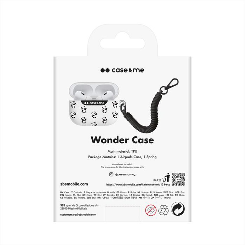"CASEME - Cover CMAPPRO2CASEPAN per AirPods Pro/Pro2-Panda"