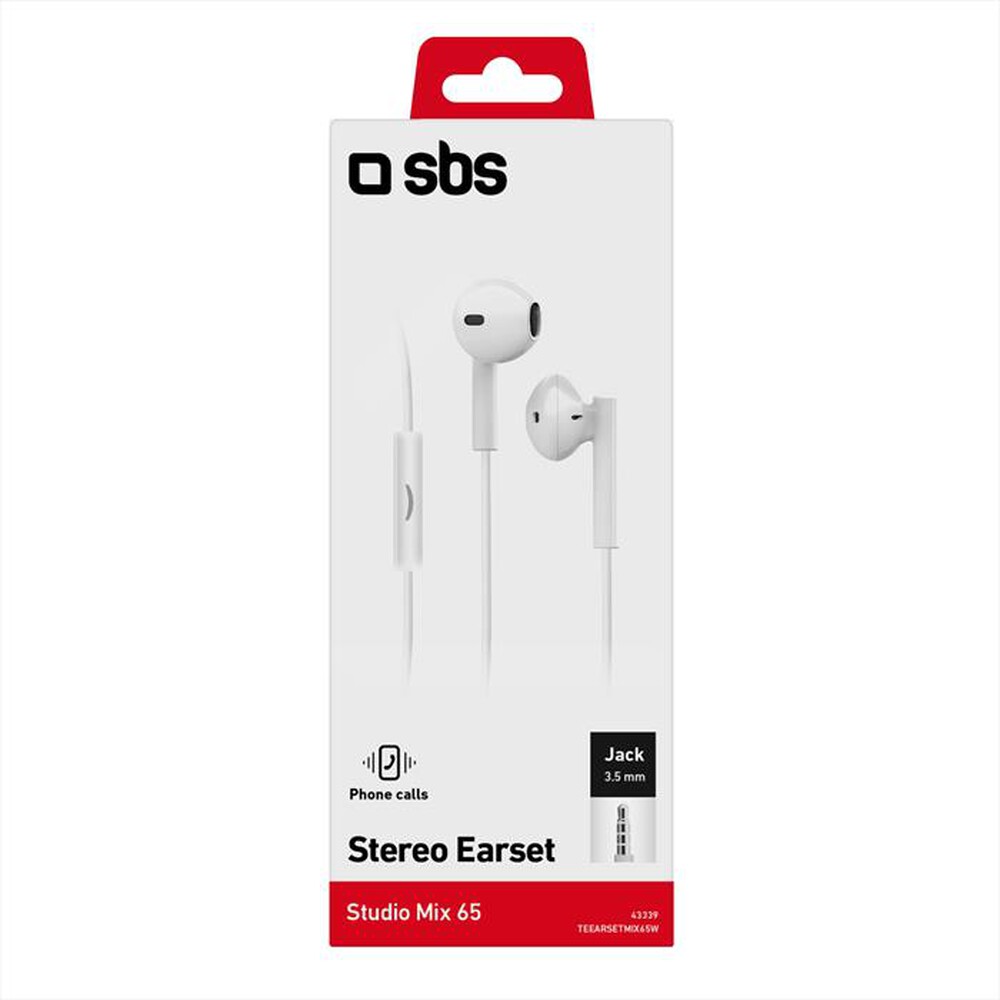 Immagine del prodotto SBS - TEEARSETMIX65W-Bianco