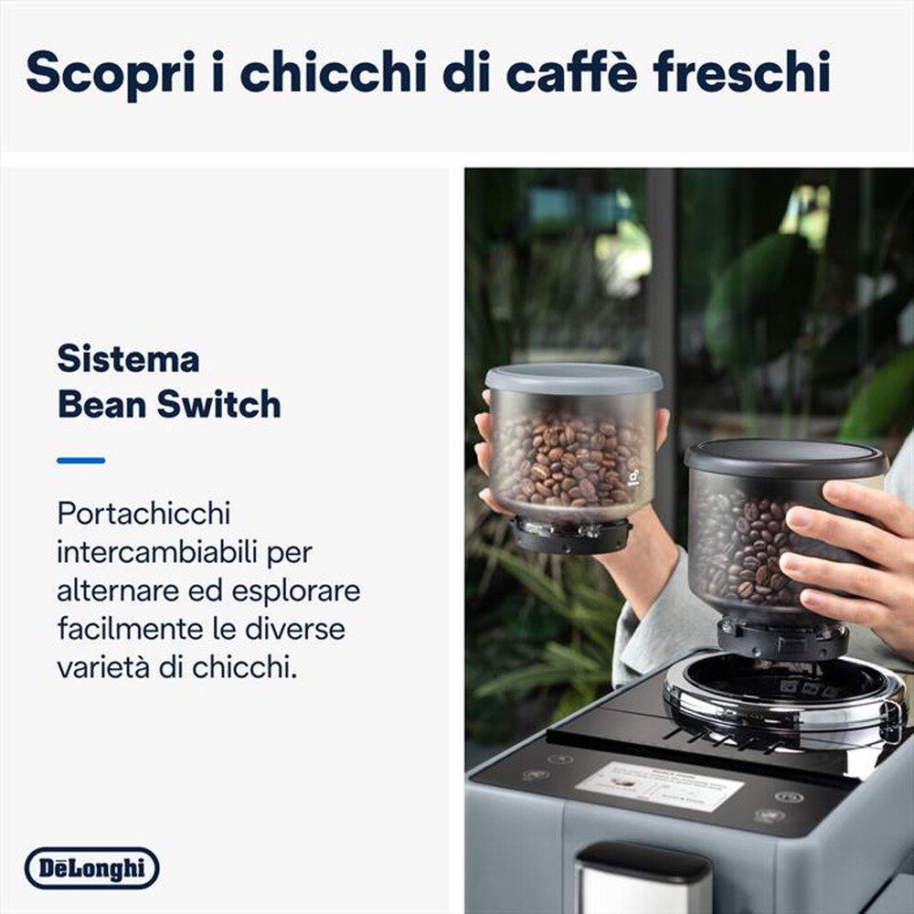 "DE LONGHI - Macchina da caffè automatica RIVELIA EXAM440.55.G-Grigio (pebble grey)"