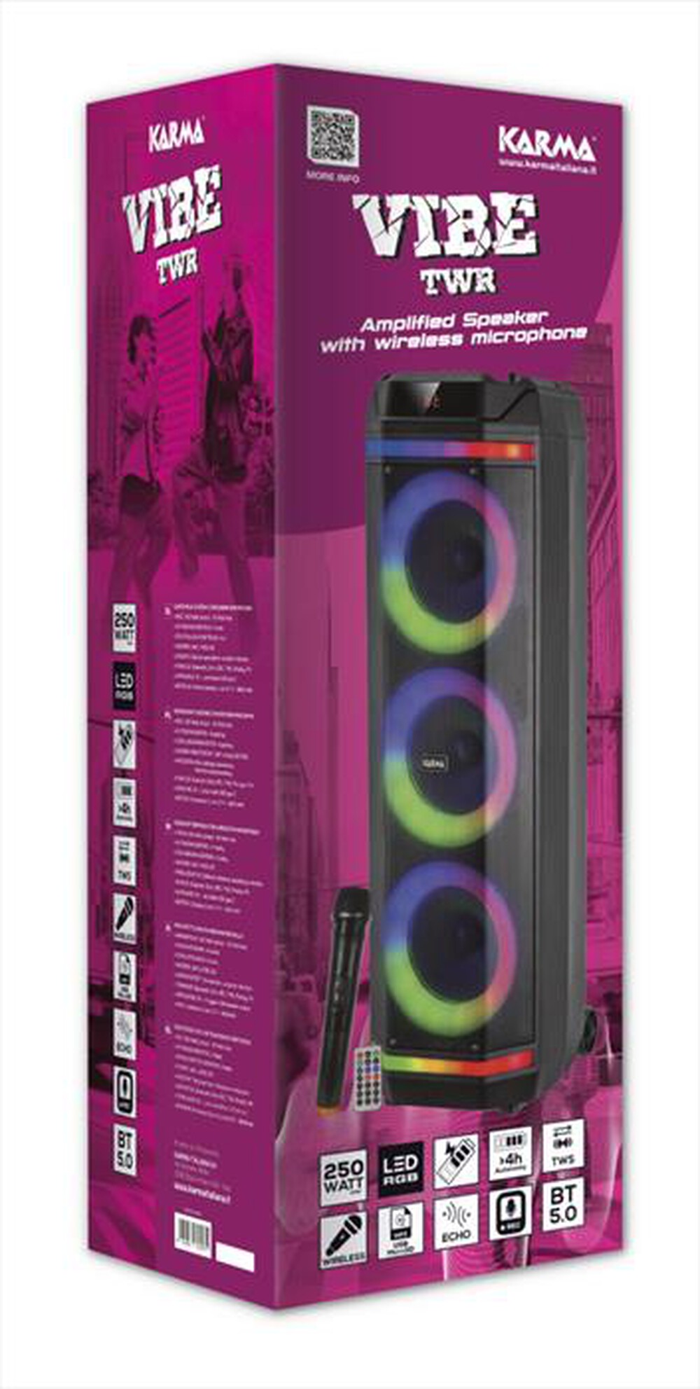 Immagine del prodotto KARMA - Party box VIBE TWR-Nero