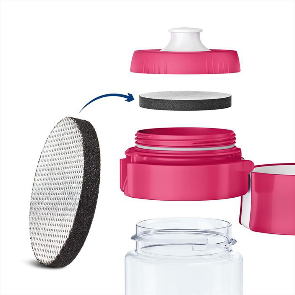 "BRITA - BORRACCIA FILTRANTE-trasparente/rosa"