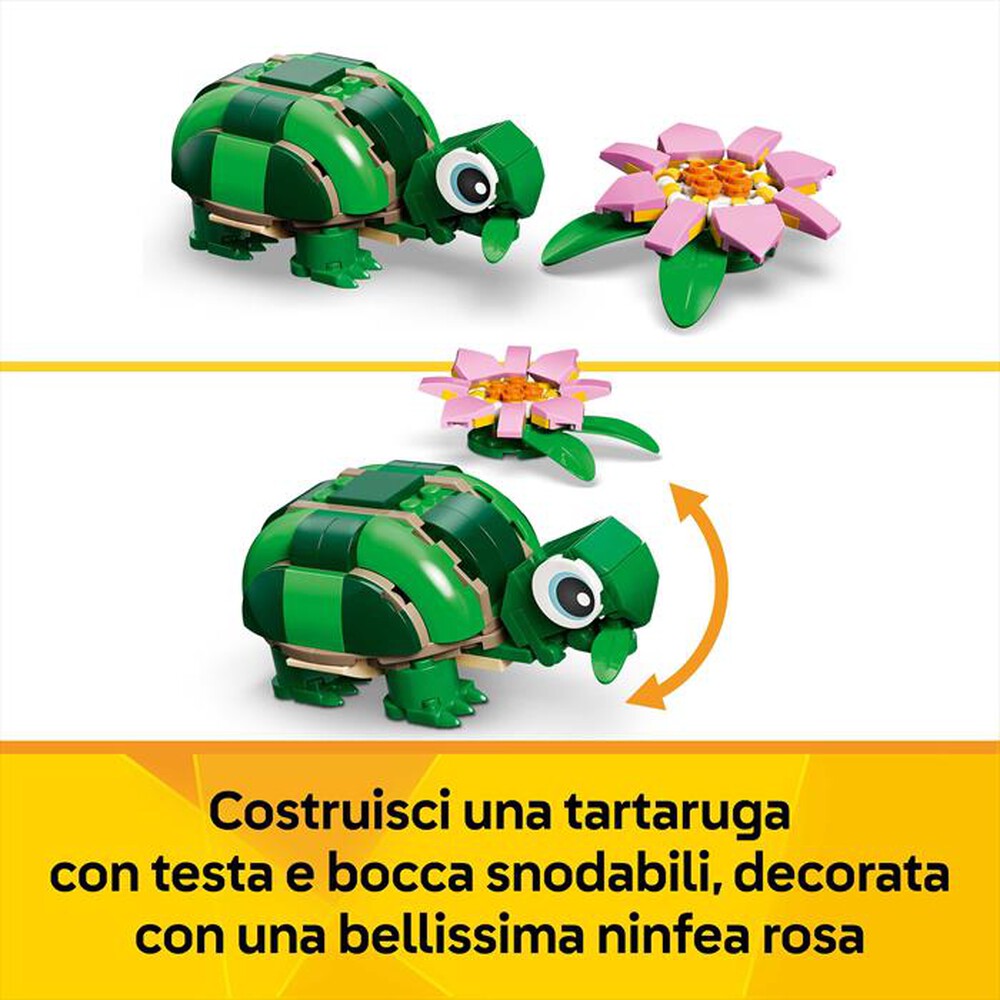 Immagine del prodotto LEGO - CREATOR 3IN1 Tartaruga con fiore di ninfea - 31377