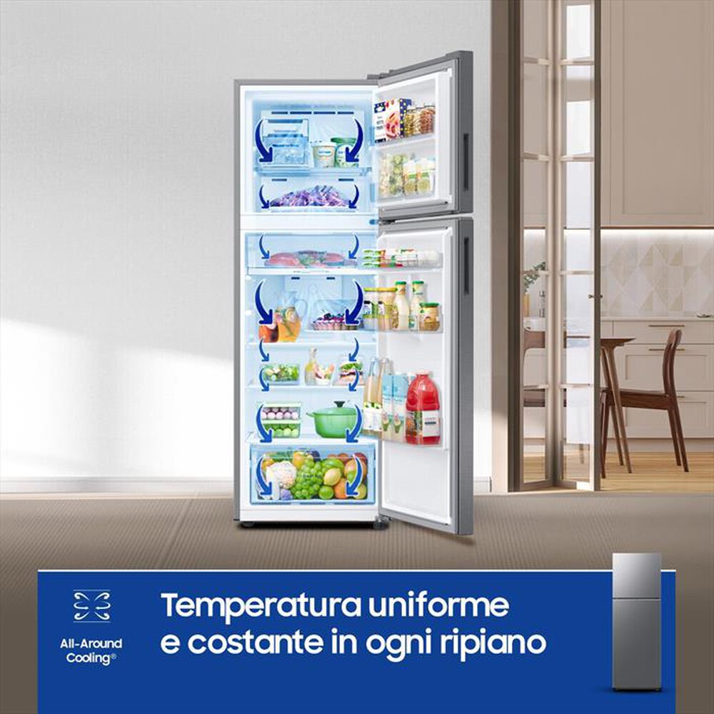"SAMSUNG - Frigorifero 2 porte RT35CG5644S9ES Classe E 348 lt-METAL INOX"