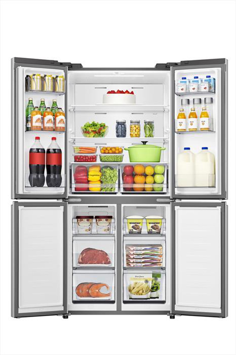 "HISENSE - Frigorifero 4 porte RQ5P470SETE Classe E 483 lt-Bianco"