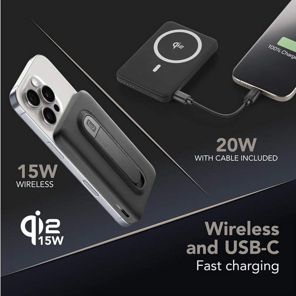 Immagine del prodotto CELLULARLINE - Powerbank 5000 mAh MAG 5000 QI2-Nero