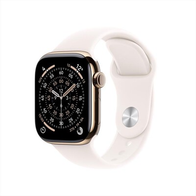 APPLE - Watch Series 11 GPS + Cellular 42mm Titanio-Oro - Band Rosa Fard - M/L