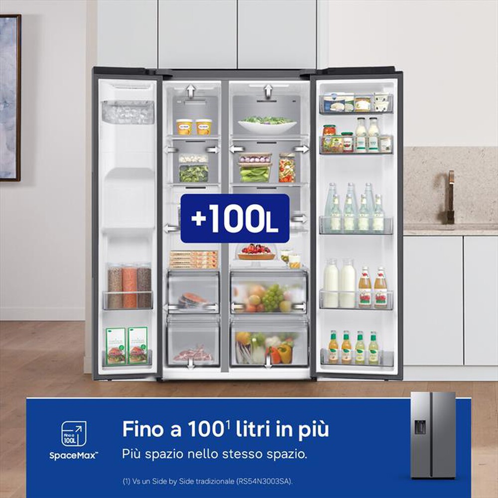 Immagine del prodotto SAMSUNG - Frigorifero Side by Side RS70F64KETEF 635L ClasseE-Inox