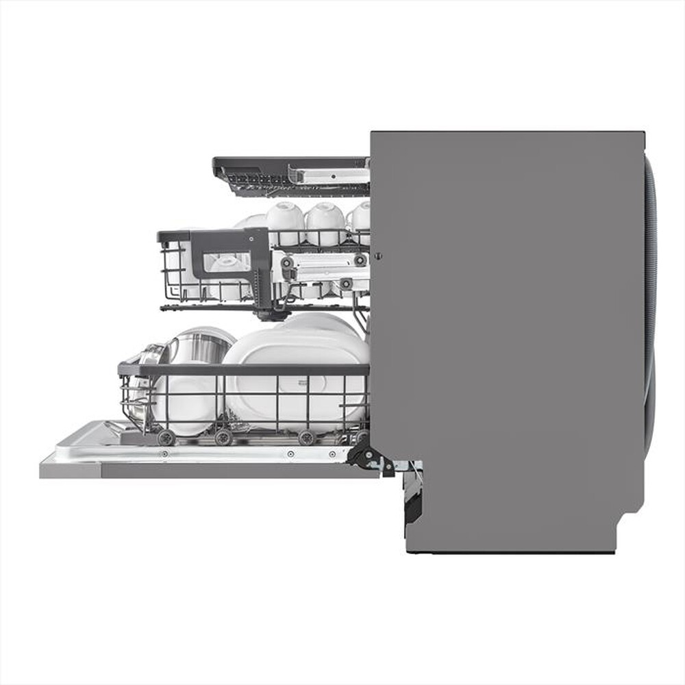 "LG - Lavastoviglie QUADWASH DB475TXS Classe A 14coperti-Acciaio"