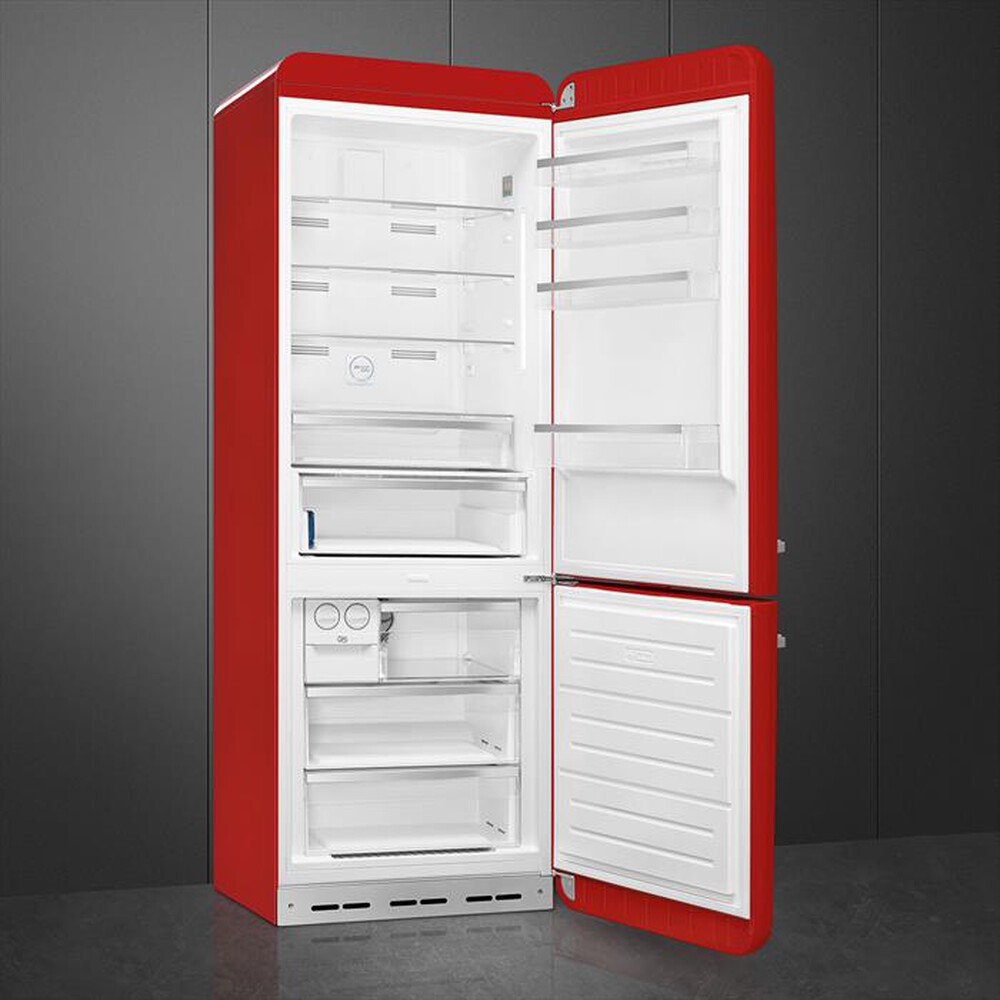 "SMEG - Frigorifero combinato FAB38RRD5 Classe E-Rosso"