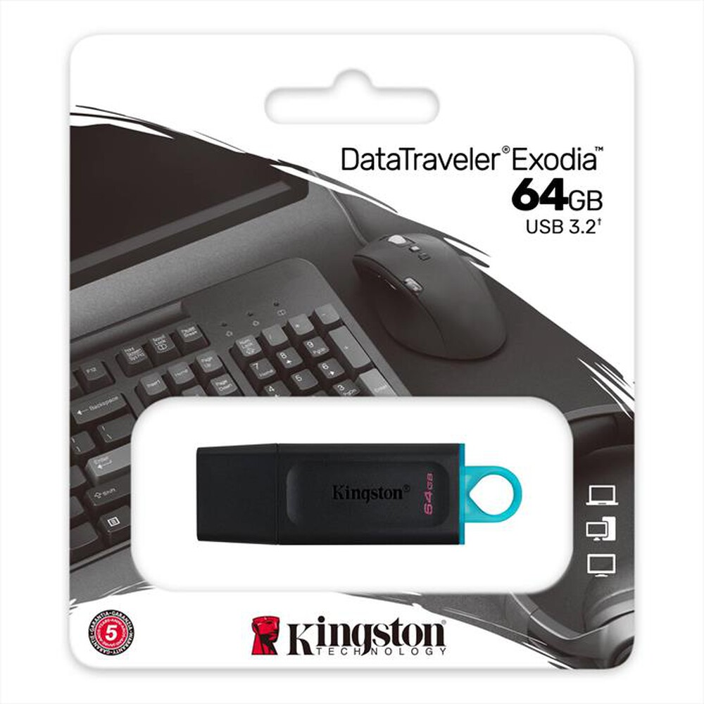 Immagine del prodotto KINGSTON - DTX/64GB-NERO