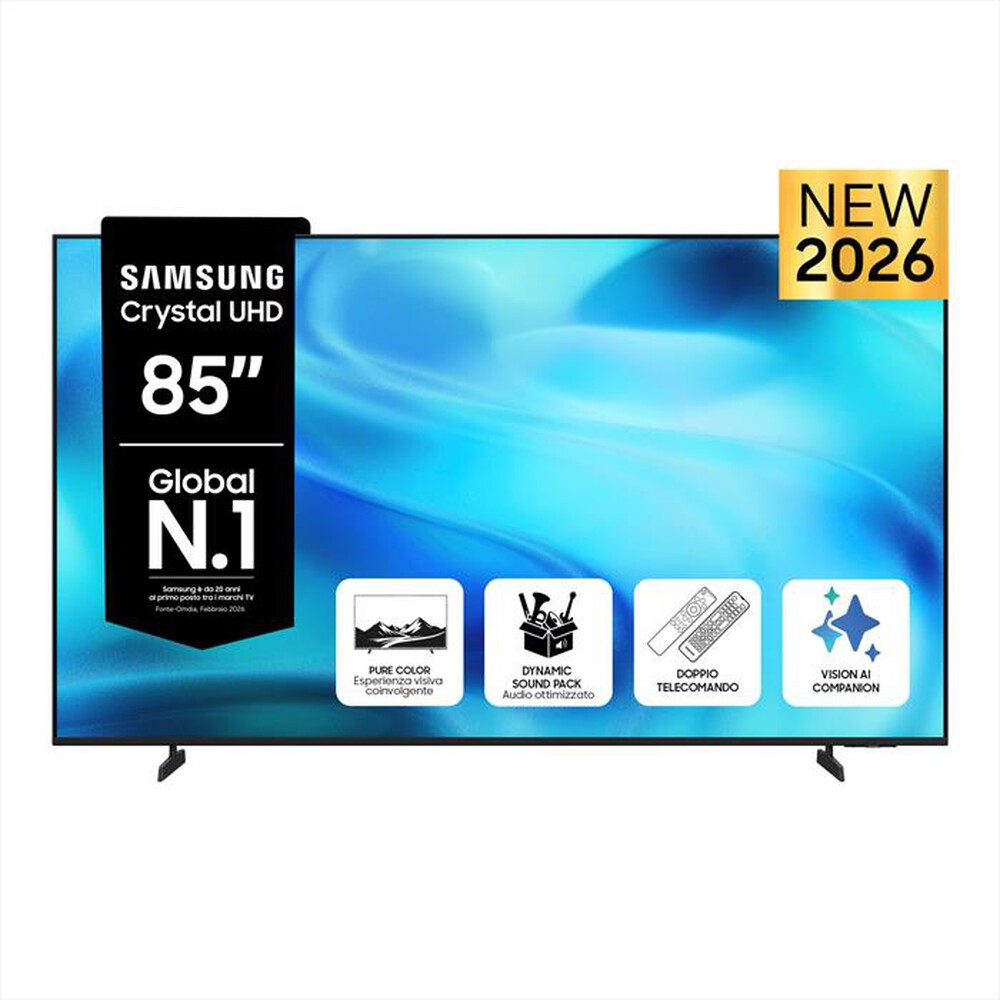Immagine del prodotto SAMSUNG - Smart TV Crystal 4K Vision AI 85" UE85U8000HUXZT-Black