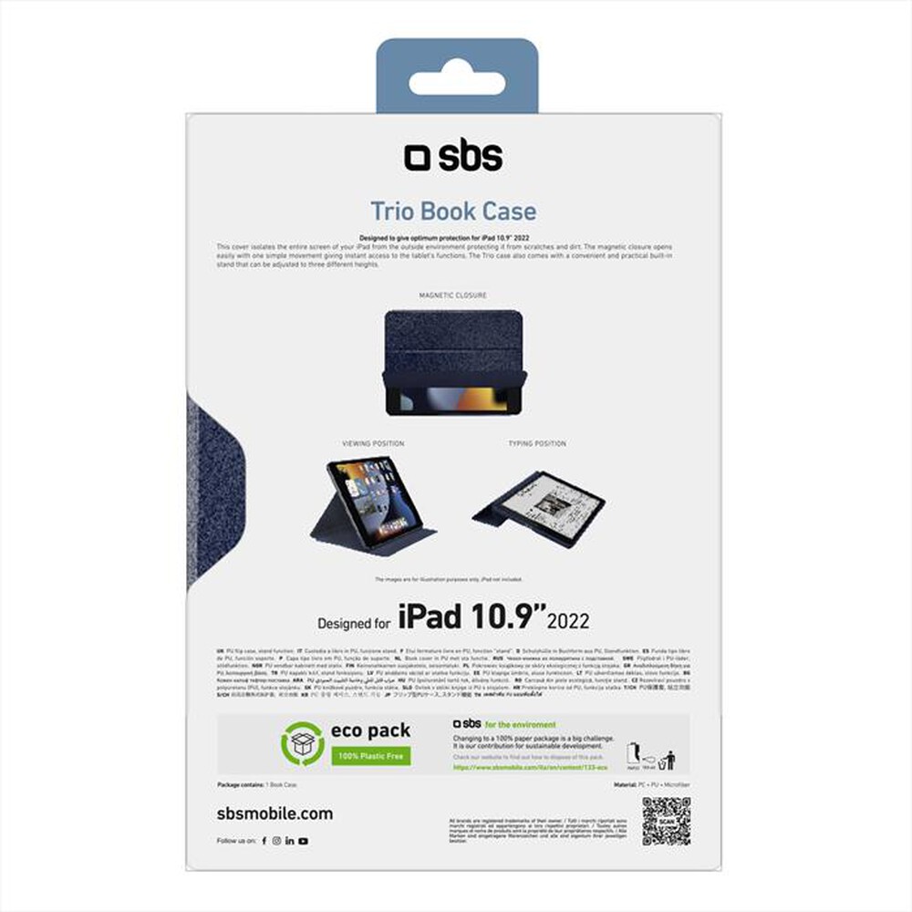 Immagine del prodotto SBS - Cover TABKPROIPAD22B-Blu