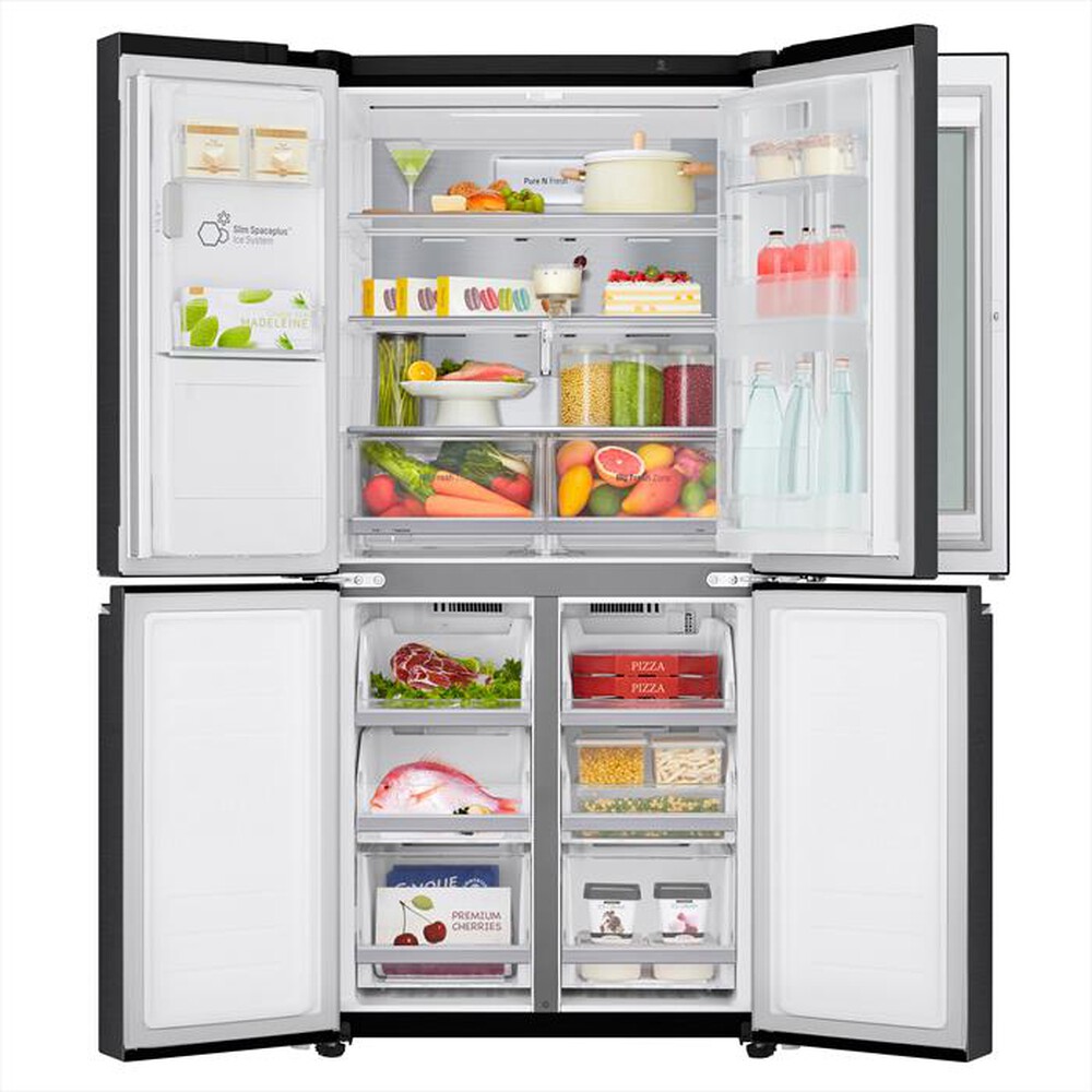 "LG - Frigorifero 4 Porte INSTAVIEW GMX844MC6F Classe F-Nero"
