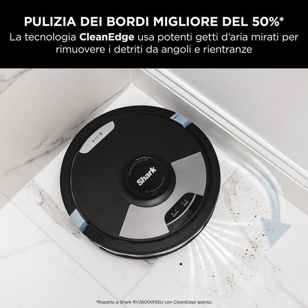 "SHARK - Robot aspirapolvere-lavapavimenti RV2600WSEU-nero"