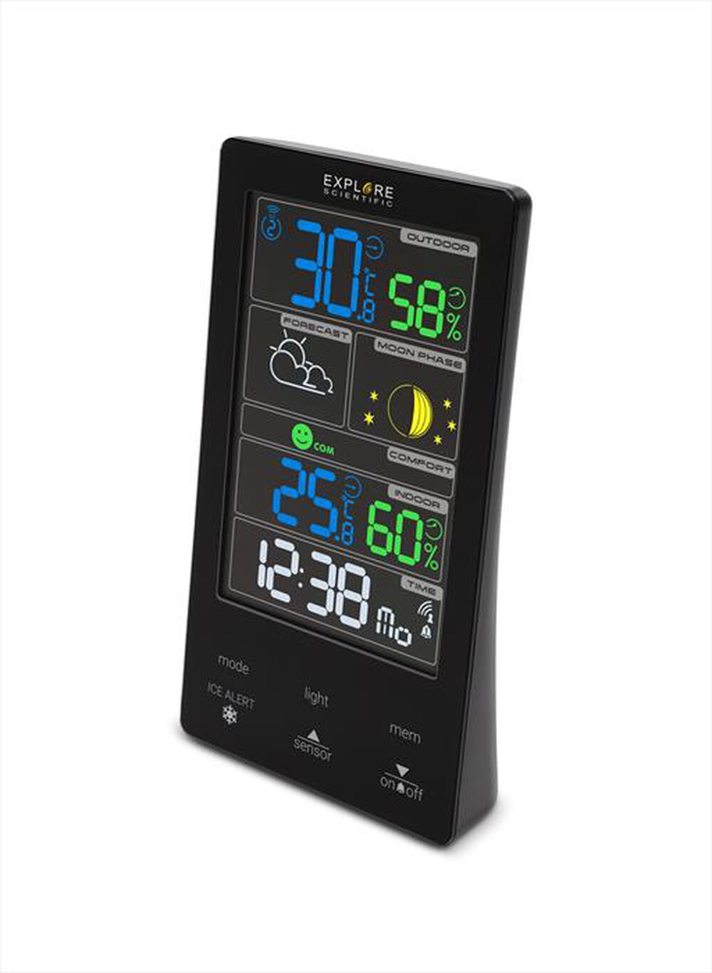 "EXPLORE SCIENTIFIC - WSC4009 STAZIONE METEO CON DISPLAY TOUCH A C-Black"