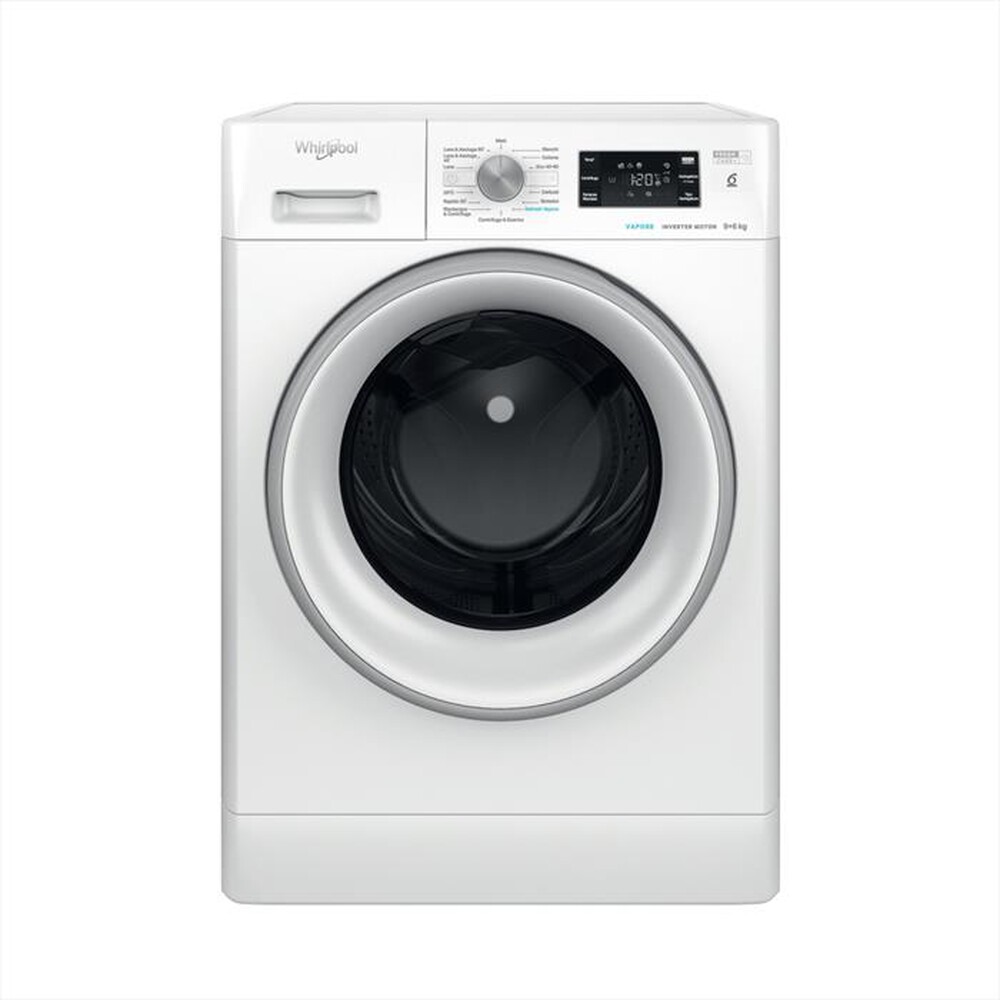 "WHIRLPOOL - Lavasciuga FFWDB 96436 SV IT 9/6 Kg Classe A-Bianco"