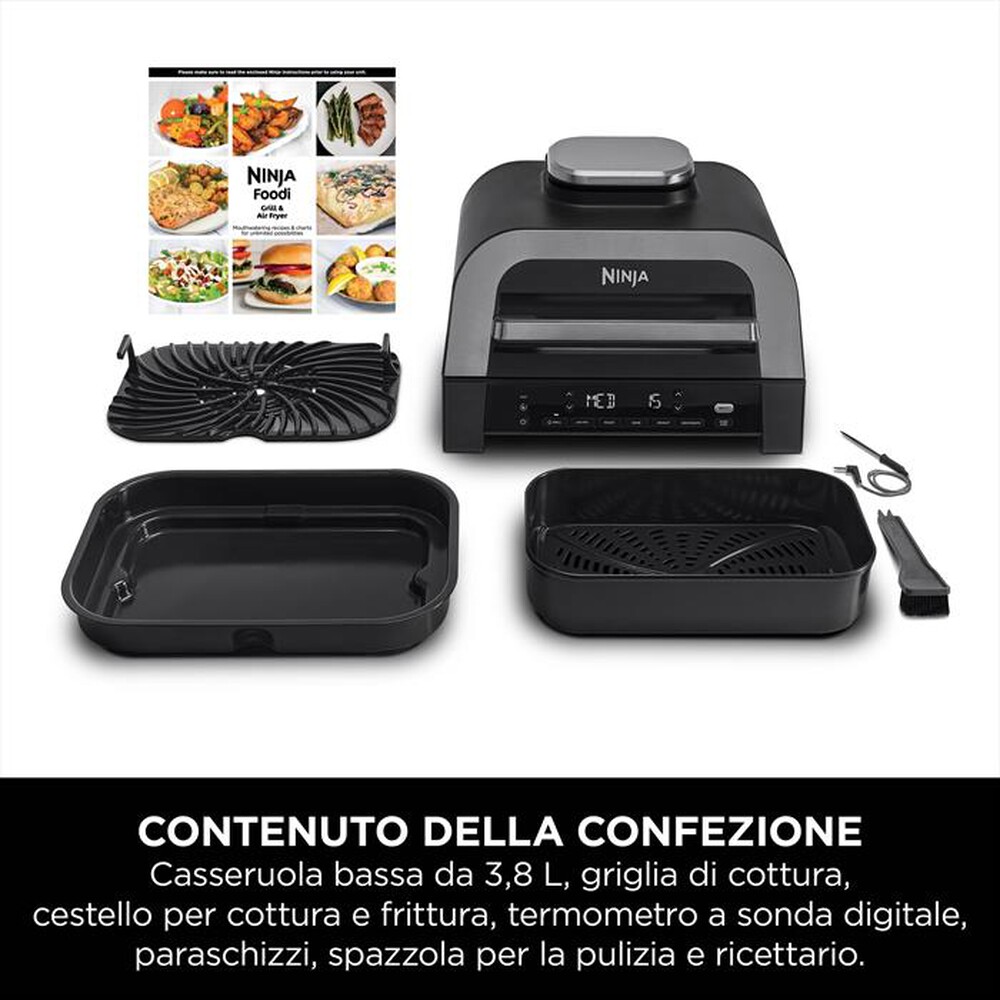 Immagine del prodotto NINJA - Friggitrice ad aria 6-IN-1 MAX GRILL & AIR FRYER-Grigio e Argento
