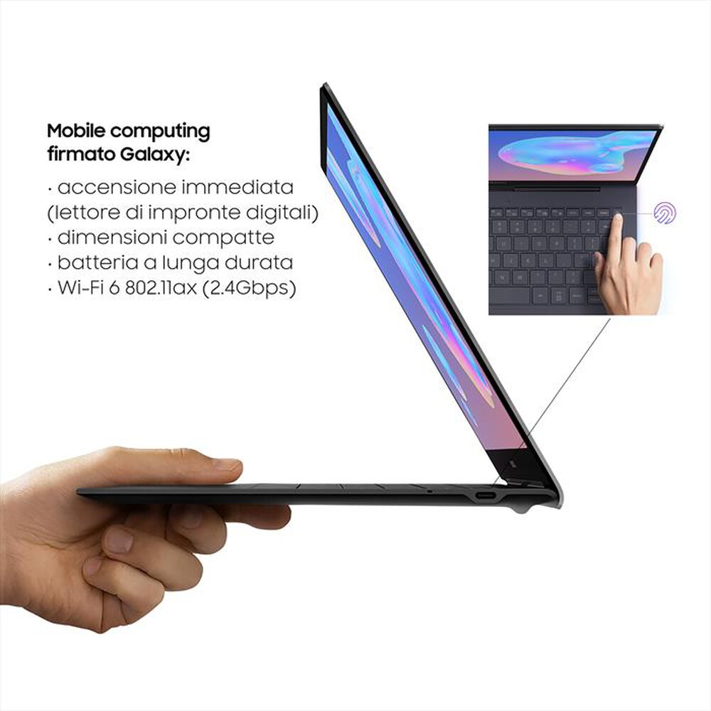 "SAMSUNG - GALAXY BOOK S (INTEL)-Grey"