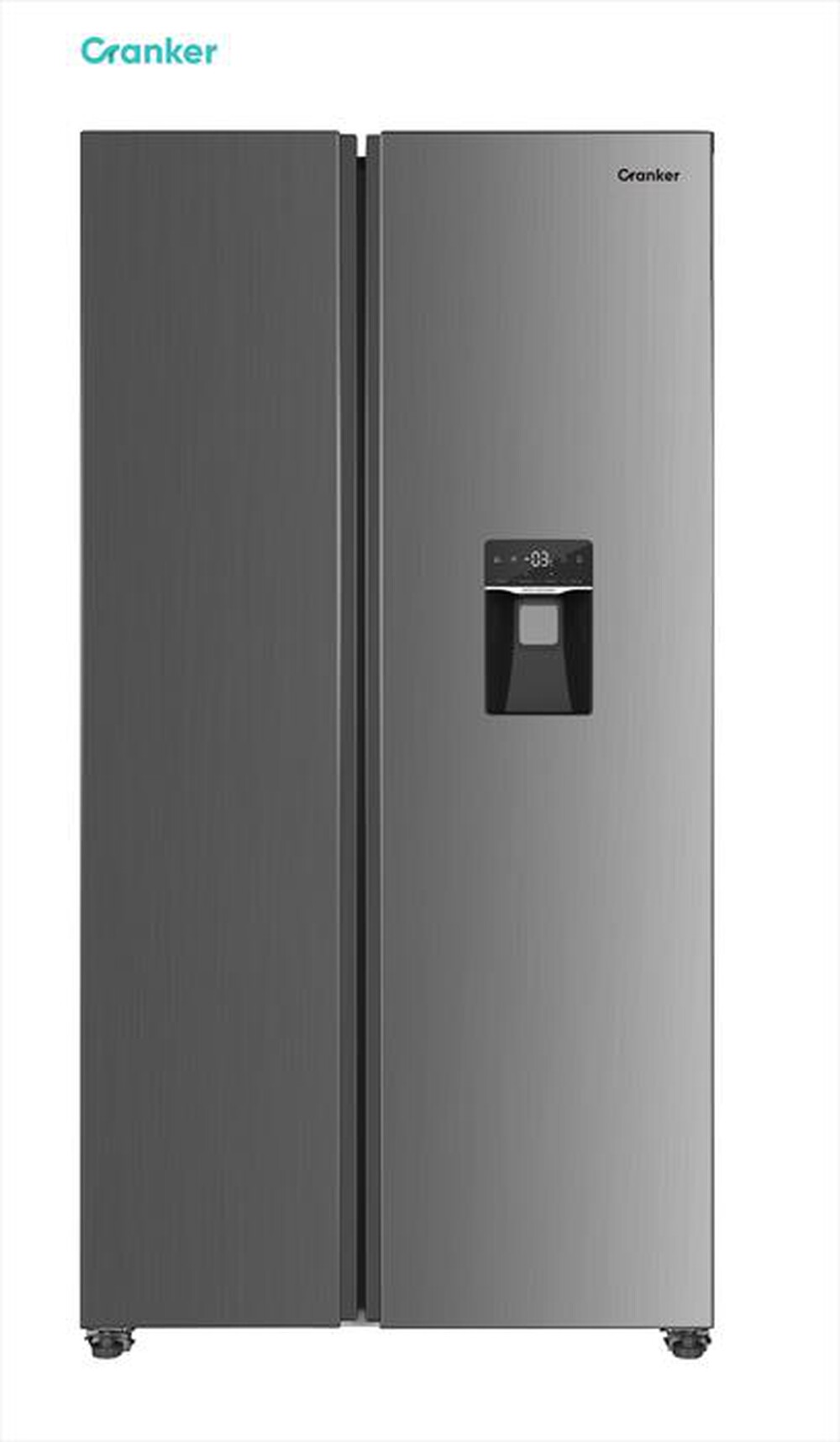"CRANKER - Frigorifero side by side CRSBS660NFX ClasseE 439lt-INOX"