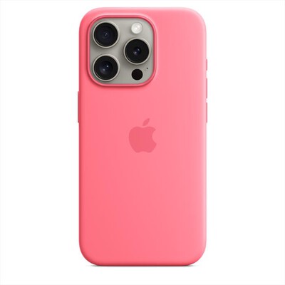 APPLE - Custodia MagSafe in silicone per iPhone 15 Pro-Rosa
