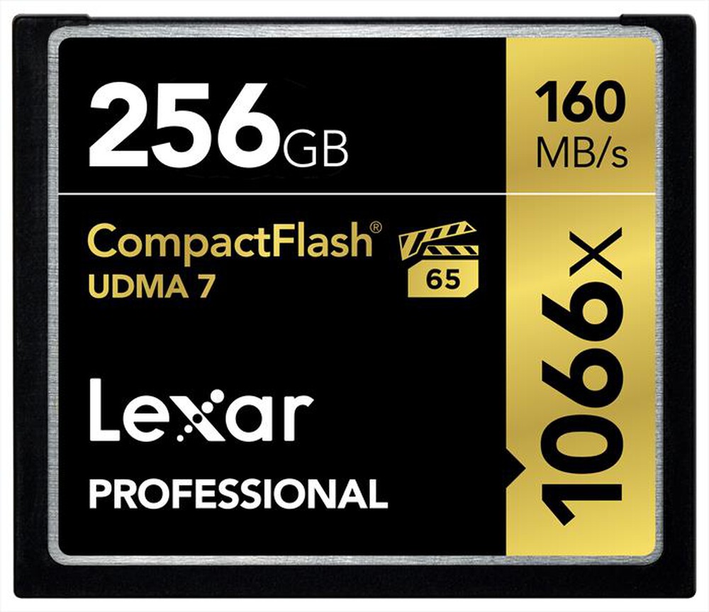 "LEXAR - 256GB 1066X PRO UDMA7 CF CARD-Black"