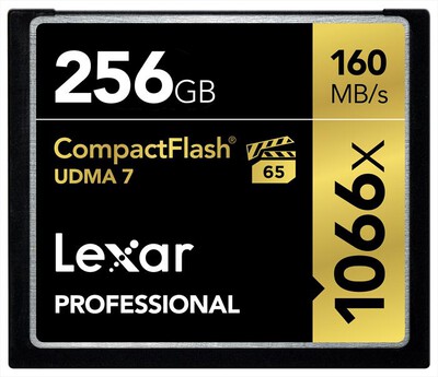 LEXAR - 256GB 1066X PRO UDMA7 CF CARD-Black