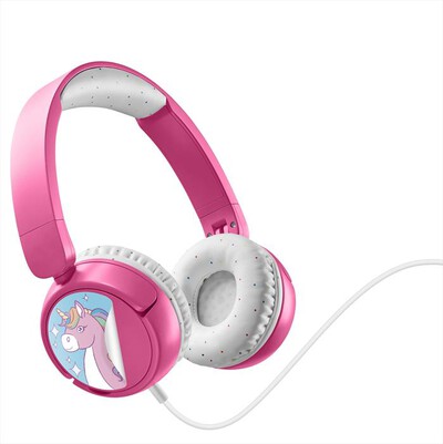CELLULARLINE - Play Patch Kids Cuffia a filo HEADBMSKIDSP-Rosa