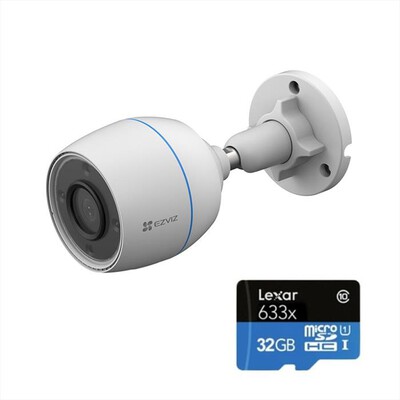 EZVIZ - Telecamera Smart esterno C3TN COLOR + MICROSD 32GB-white