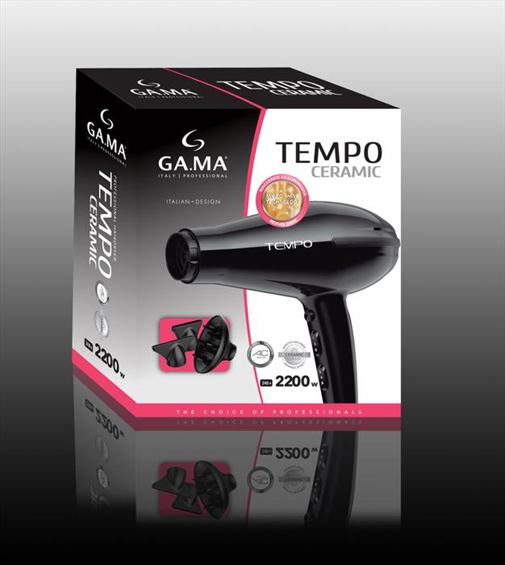 "GAMA - TEMPO CERAMIC ION-Nero"